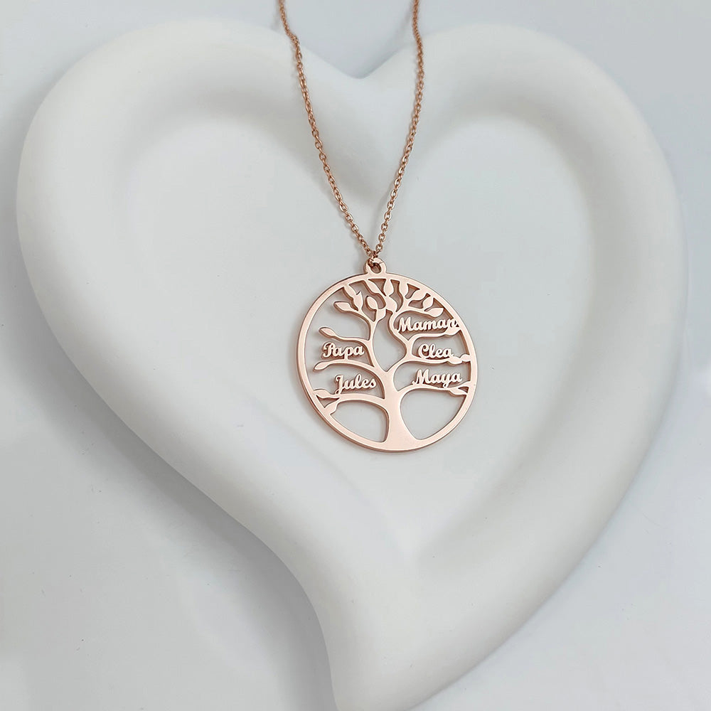 TREE OF LIFE NECKLACE UP TO 13 NAMES 